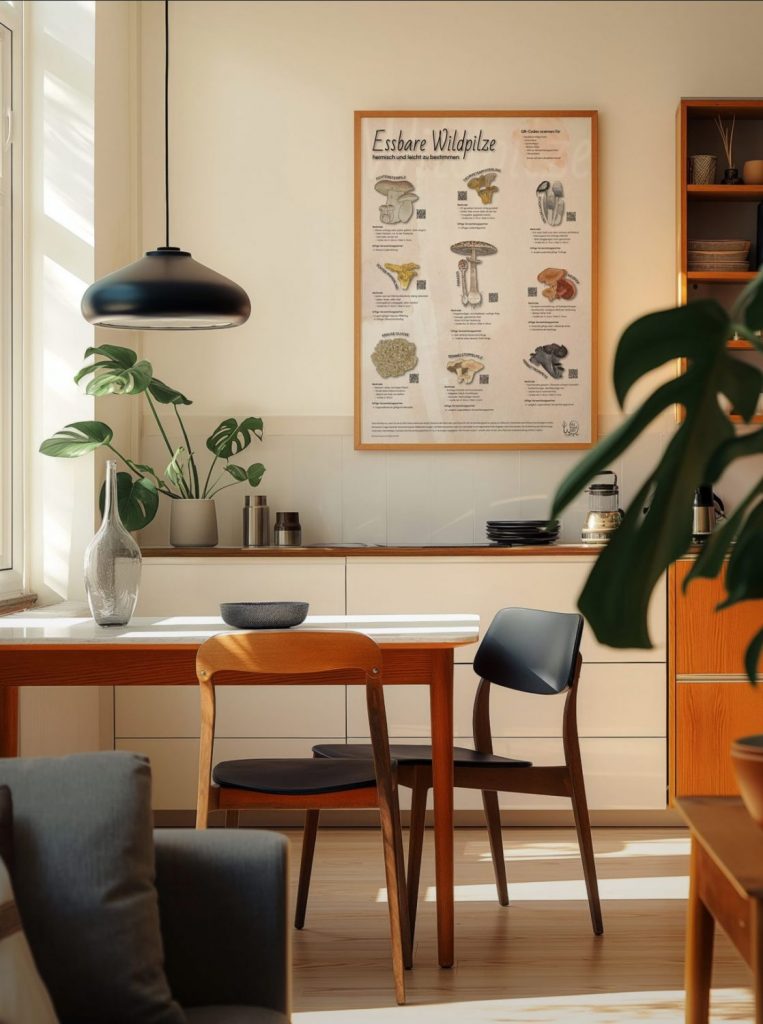 Interaktives Pilzplakat zum Pilze lernen, Pilze sammeln, Pilze erkennen, Pilze für Einsteiger
